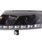 Audi A6 (C6 4F) Black Xenon LED Headlights with Daytime Running Lights (2004-2008)