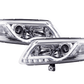 Audi A6 (C6 4F) Chrome LED Headlights with Daytime Running Lights (2004-2008)