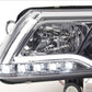 Audi A6 (C6 4F) Chrome LED Headlights with Daytime Running Lights (2004-2008)