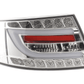 Audi A6 (C6/4F) Sedan Chrome Clear LED Taillights Set (2004-2008)