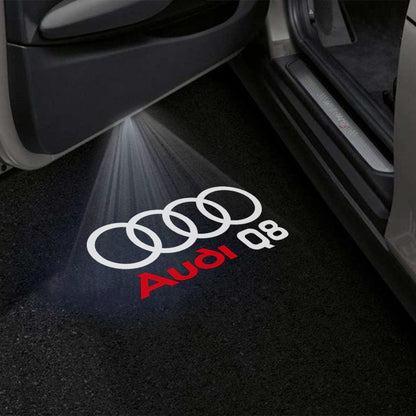 Audi Q8 Premium Door Puddle Lights Various Designs 2018-2026