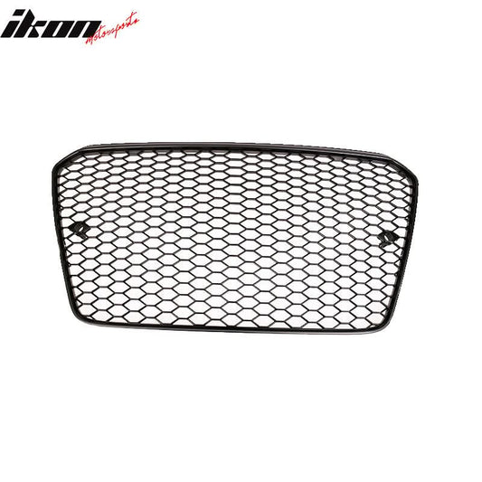2013-2016 Audi A4 RS4 Black Front Sport Mesh Honeycomb Hood Grille