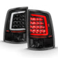 ANZO 2009-2018 Dodge Ram 1500 LED Taillight Plank Style Black w/Clear Lens 311318