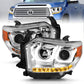 Anzo 2014-2015 Toyota Tundra Projector Headlights w/ U-Bar Chrome w/ DRL