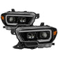 SPYDER xTune 16-18 Toyota Tacoma SR/SR5 DRL Proj Headlights w/Turn Signal - Blk (PRO-JH-TTA16-SR-BK) 9042997