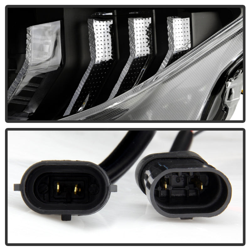 Spyder Honda Civic 16-18 2DR/4DR/Hatchback Headlight Black PRO-YD-HC16PL-SEQ-BK 5087539