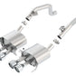 Borla 14-15 Chevy Corvette C7 w/o AFM w/o NPP Atak Rear Section Exhaust Quad Rd RL Tips 11881