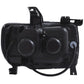 Anzo GMC Canyon 15-18 Projector Plank Style Headlight Black W/ Amber
