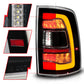 ANZO 09-18 Dodge Ram 1500 Sequential LED Taillights Black w/Switchback Amber Signal 311471
