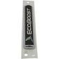 Ford Racing Black/Silver EcoBoost Emblem 3-1/2in x 9/16in - Set of 2 M-1447-EBBLK