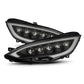 AlphaRex 12-21 Tesla Model S NOVA-Series LED Proj Headlights Blk w/Activtn Light & Seq.Sig / SB DRL 880877 *Discontinued