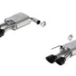 Ford Racing 2024 Mustang 5.0L Extreme Active Axle-Back w/Valance - Black Tip M-5230-M5EBVA