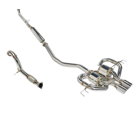 Remark 17-21 Honda Civic Type R FK8 Sports Touring CatBack Exhaust/Front Pipe - Stainless Steel