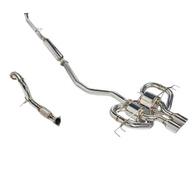 Remark 17-21 Honda Civic Type R FK8 Sports Touring CatBack Exhaust/Front Pipe - Stainless Steel