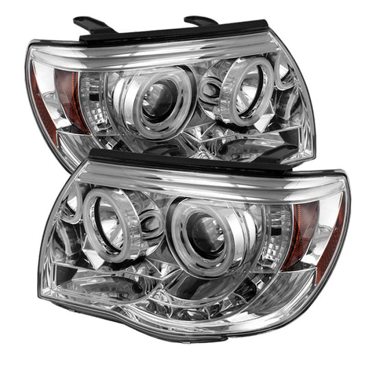 SPYDER Toyota Tacoma 05-11 Projector Headlights CCFL Halo LED Chrm High H1 Low H1 PRO-YD-TT05-CCFL-C 5030290