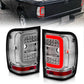 ANZO 2001-2011 Ford  Ranger LED Tail Lights w/ Light Bar Chrome Housing Clear Lens 311392