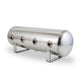 AIRLIFT 2.5 Gal Alum Air Tank - (4) 1/4" face ports, & 1/4" drain port - 20" L