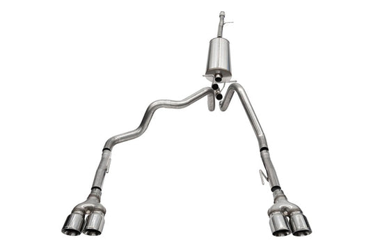 CORSA Performance Corsa 19-23 Chevrolet Silverado 1500 5.3L 147.5in Wheel Base Cat-Back Dual Rear 4in Polish Tips 21199