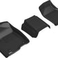 3D MAXpider 19-21 GMC Sierra Silverado Double/Crew Bench Seat Kagu 1st Row Floormats - Black L1GM02411509