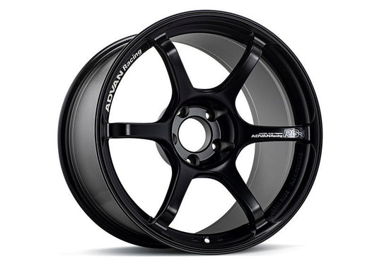 Advan RG-4 18x9 +25 5-114.3 Semi Gloss Black Wheel YA48I25ESB