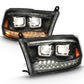 ANZO 2009-2018 Dodge Ram 1500 Projector H.L. Switchback Chrome Amber 111442