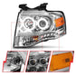 Anzo 2007-2014 Ford Expedition Projector Headlights Chrome