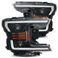 AlphaRex 18-19 Ford F-150 PRO-Series Proj Headlights Plank Style Gloss Blk w/Activ Light/Seq Signal 880188 *Discontinued