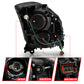 ANZO 2003-2007 Infiniti G35 Projector Headlight Plank Style Black (HID Compatible, No HID Kit ) 121557