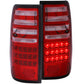 Anzo 1991-1997 Toyota Land Cruiser Fj LED Taillights Red/Clear
