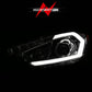 ANZO 2014-2016 Kia Forte Projector Headlights w/ Light Bar Chrome Housing 121561