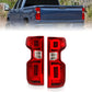 ANZO 19-21 Chevy Silverado Full LED Tailights Chrome Housing Red/Clear Lens G2 (w/C Light Bars) 311416