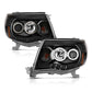 Anzo 2005-2011 Toyota Tacoma Projector Headlights w/ Halo Black