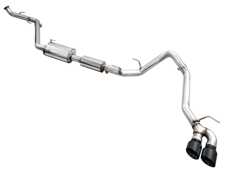 AWE Tuning AWE Exhaust for 4th Gen Toyota Tacoma Dual Diamond Black Tips 3015-33254
