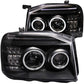 Anzo 2001-2004 Nissan Frontier Projector Headlights w/ Halo Black (CCFL)