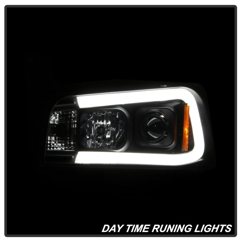 Spyder Dodge Charger 06-10 Projector Headlights - LED Light Bar - Black PRO-YD-DCH05V2-LB-BK 5085245
