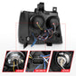 Anzo 2007-2013 Chevrolet Avalanche Projector Headlights w/ Halo Chrome