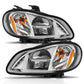 ANZO 2002-2014 Freightliner M2 LED Crystal Headlights Chrome Housing w/ Clear Lens (Pair) 131031