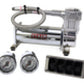 AIRLIFT 4-Way Manual Control system, 1/4" Air Lines, 4 Gallon Tank, 380 Comp.