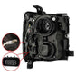 AlphaRex 15-19 Chevy 2500HD PRO-Series Proj Headlights Plank Jet Blk w/Activ Light/Seq Signal/DRL 880226 *Discontinued