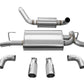 Corsa 18+ Jeep Wrangler JL 2.5in Dual Rear Exit Polished Tips Touring Axle-Back Exhaust 21016
