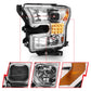 ANZO 15-17 Ford F-150 Proj Headlights w/ Plank Style Design Chrome w/ Amber Sequential Turn Signal 111409