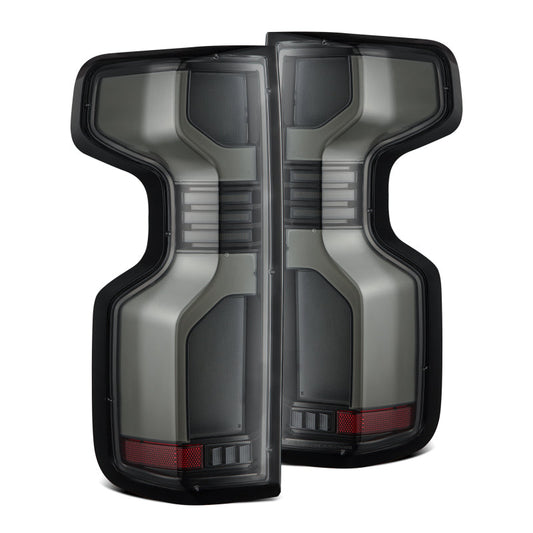 AlphaRex 19-24 Chevy Silverado 1500 / 20-24 2500HD/3500HD LUXX-Series LED Tail Lights Alpha Black 620078 *Discontinued