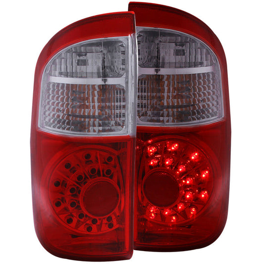 Anzo 2004-2006 Toyota Tundra LED Tail lights Red/Clear