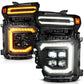 ANZO Z-Series 20-23 Chevy Silverado 2500/3500 Z-Series Full LED Proj Headlights Black - Driver Side 111619X-L