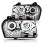 Anzo 2005-2010 Chrysler 300 Projector Headlights w/ Halo Chrome