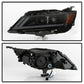 SPYDER xTune 14-18 Chevy Impala (Excl Limited) DRL Halogen Proj Headlights - Blk Smk (PRO-JH-CIM15-LB-BSM) 9042881