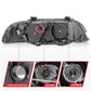 Anzo 1997-2001 BMW 5 Series Projector Headlights w/ Halo Black