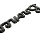 Ford Racing 21-24 Bronco Classic Script Fender Badge Kit - Gloss Black M-1447-BSGS