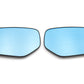 OLM Wide Angle Convex Mirrors with Turn Signals / Blind Spot Detection LED / Defrosters (Blue) - 15+