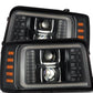 AlphaRex 92-96 Ford F-Series/Bronco PRO-Series Proj Headlight Blk w/Seq. Sig & DRL 880266 *Discontinued